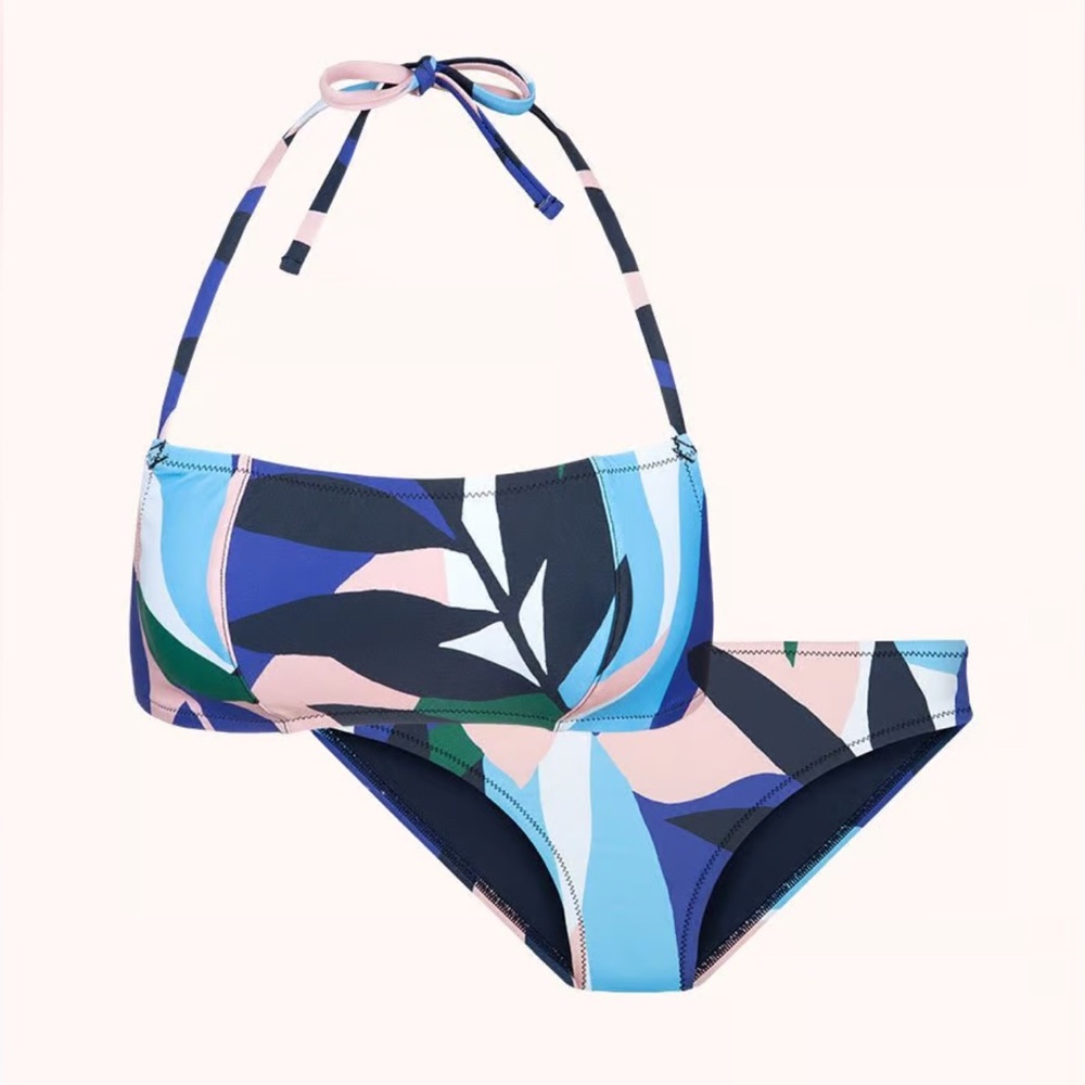 Lively Retro Floral Bathing Suit Size M